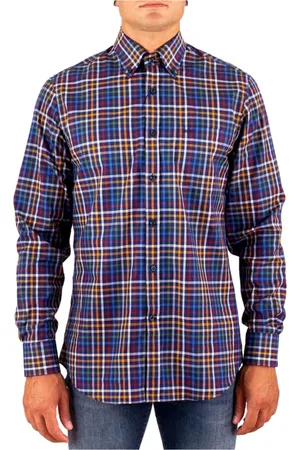 Paul & Shark Overhemden, Heren, Blauw, M, Katoen, Casual Overhemd