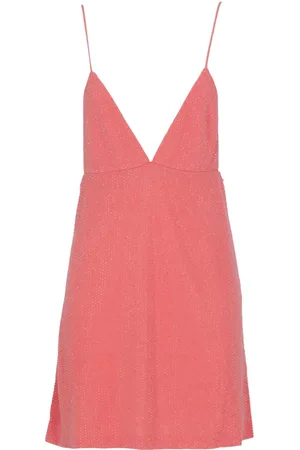 Dsquared2 Kleedjes, Dames, Roze, S, Glamoureuze Roze Strass Jurk