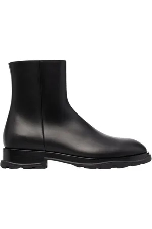Alexander McQueen Schoenen, Heren, Zwart, 40 EU, Leer, Slim Tread Chelsea Laarzen