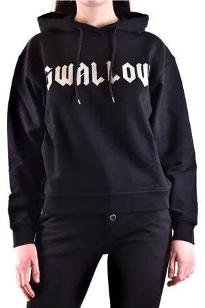 Alexander McQueen Sweatshirts & Hoodies, Dames, Zwart, M, Zwarte MCQ Sweatshirt Ss 21
