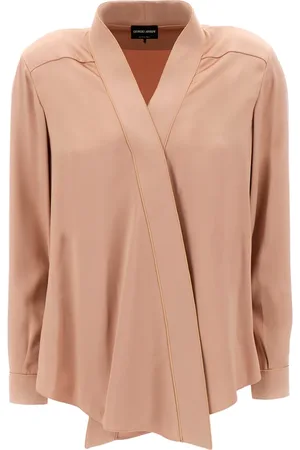 Giorgio Armani Blouses & Shirts, Dames, Bruin, S, Top Overhemden