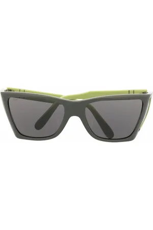 J.W.Anderson Accessoires, Dames, Groen, ONE Size, Vierkante Zonnebril