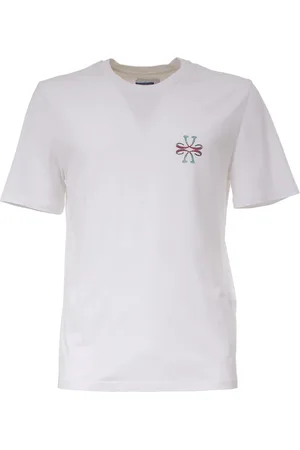 Jacob Cohen Tops, Heren, Wit, M, Katoen, Retro Katoenen T-Shirt