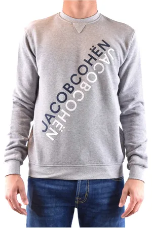 Jacob Cohen Sweatshirts & Hoodies, Heren, Grijs, S, Klassieke Heren Sweatshirt