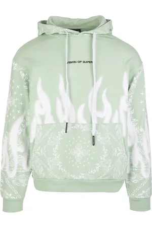 Vision Of Super Sweatshirts & Hoodies, Heren, Groen, L, Katoen, Jersey