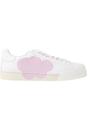 Marni Schoenen, Heren, Wit, 42 EU, Leer, Mismatched leren sneakers