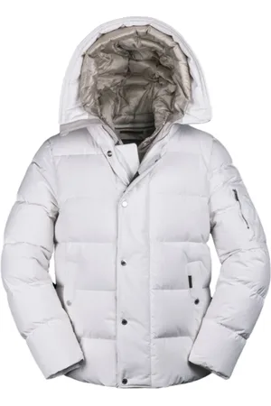 MOORER Jassen, Heren, Wit, M, Acqua Bomberjack met ganzendonsvulling