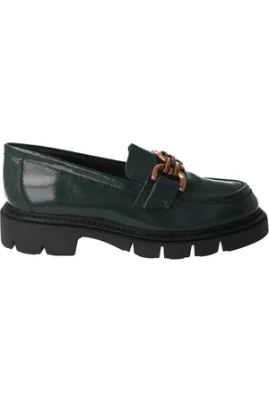 Pedro Miralles Schoenen, Dames, Groen, 36 EU, Leer, Groene Weekend Damesloafer