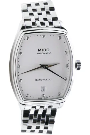 MIDO Accessoires, Dames, Grijs, ONE Size, - Woman - M0413071101600 - M041.307.11.016.00 Baroncelli Tonneau Automatic