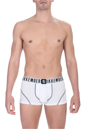 Bikkembergs Ondergoed, Heren, Wit, XL, Katoen, Boxer met logo