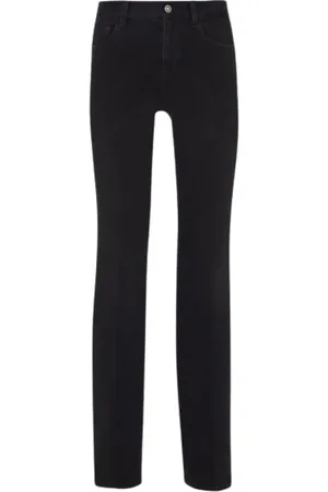 Liu Jo Jeans, Dames, Zwart, W31, Katoen, Bootcut Jeans met Hoge Taille