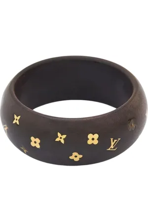 LOUIS VUITTON Dames Armband Leer in Zwart