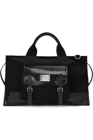 Dolce & Gabbana Tassen, Heren, Zwart, ONE Size, Katoen, Weekend Reistas