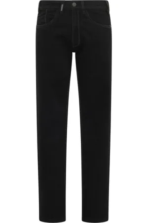 Carlo Colucci Jeans, Heren, Zwart, W36 L32, Katoen, Enrico Stretch Jeans