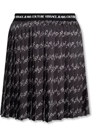 VERSACE Rokken, Dames, Zwart, XS, Geplooide rok