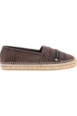Dolce & Gabbana Schoenen, Heren, Bruin, 41 EU, Katoen, Overgeverfde katoenen espadrilles