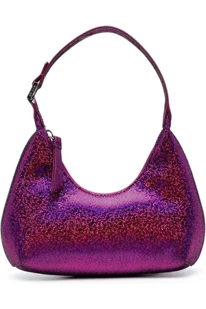 By Far Tassen, Dames, Roze, ONE Size, Fuchsia Glitter Schoudertas