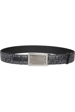 Dolce & Gabbana Accessoires, Heren, Zwart, 100 CM, Katoen, Zwarte Riemen van Dolce Gabbana