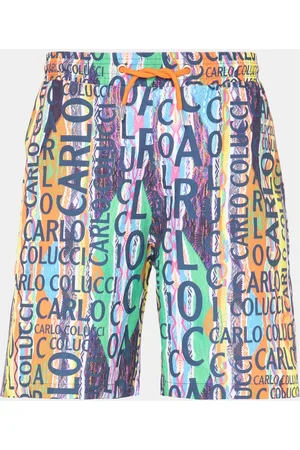Carlo Colucci Badkleding, Heren, Wit, S, Polyester, Heren Caproni Zwembroek