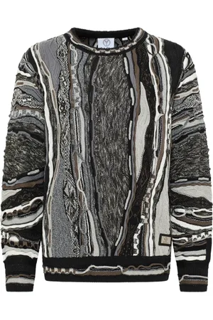 Carlo Colucci Truien, Heren, Grijs, 2Xl, Oversized Pullover in Levendige Kleuren