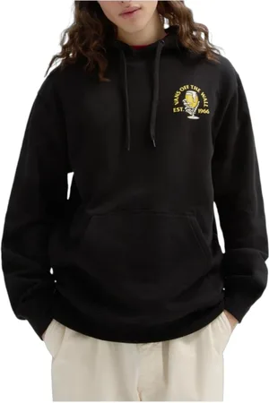 Vans Sweatshirts & Hoodies, Dames, Zwart, S, Katoen, De Coolste Sweatshirt met Skull Design