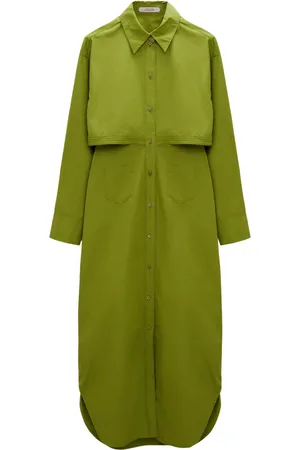Dorothee Schumacher Kleedjes, Dames, Groen, S, Katoen, Papertouch Ease Jurk