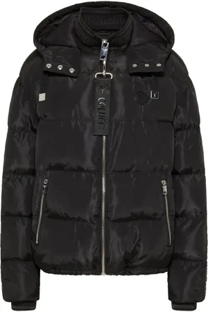 Carlo Colucci Jassen, Dames, Zwart, M, Gewatteerde winterjas Daverda