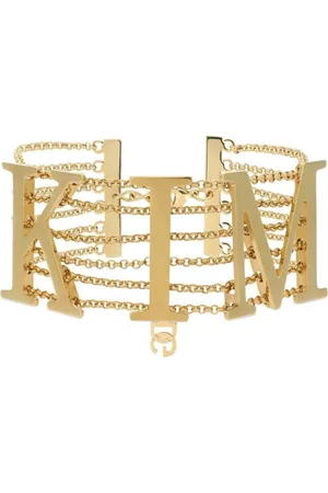 Dolce & Gabbana Accessoires, Dames, , ONE Size, Gouden Kim Choker Ketting