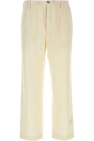 Nanushka Broeken, Heren, , L, Crèmekleurige Viscose Blend Broek