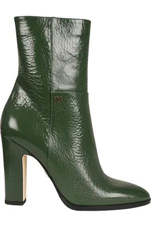 Dsquared2 Schoenen, Dames, Groen, 37 EU, Leer, Heeled Boots