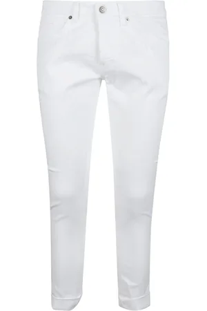 Dondup Jeans, Heren, Wit, W36, Katoen, Slim Fit Jeans