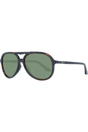 Longines Accessoires, Heren, Bruin, ONE Size, Bruine Aviator Zonnebril voor Heren