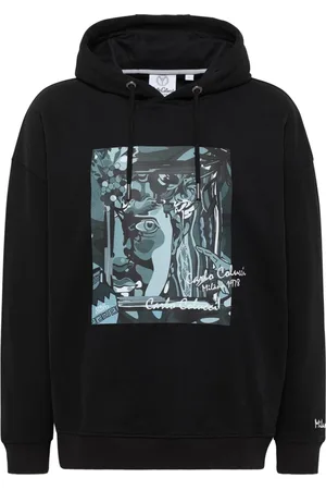Carlo Colucci Sweatshirts & Hoodies, Heren, Zwart, M, De Val Oversized Hoodie
