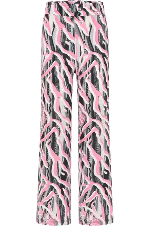 Carlo Colucci Broeken, Dames, Zwart, L, Antoni Alloverprint Broek