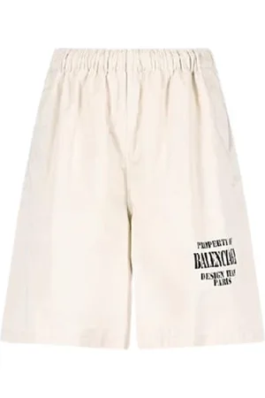 Balenciaga Korte broeken, Heren, , S, Katoen, Ultra-Fijne Katoenen Serge Unisex Shorts