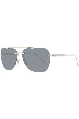 Longines Accessoires, Heren, Geel, ONE Size, Gouden Aviator Zonnebril voor Mannen
