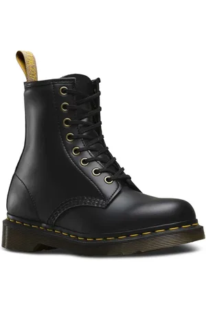 Dr. Martens Schoenen, Heren, Zwart, 37 EU, Vegan 1460 Clic Boot met Twee-Tone Afwerking