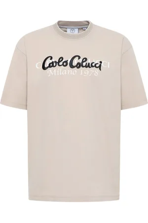 Carlo Colucci Tops, Heren, , S, Veelzijdig Oversize T-Shirt