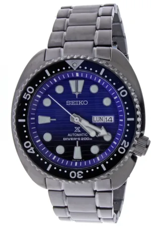 Seiko Accessoires, Heren, Blauw, ONE Size, Automatisch Blauw Wijzerplaat Stalen Horloge