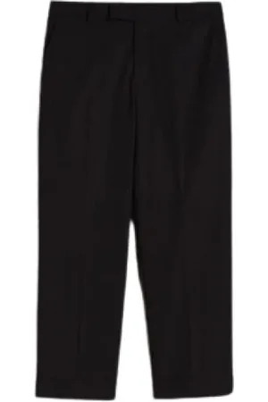Twin-Set Broeken, Dames, Zwart, S, Rechte Poplin Broek met Italiaanse Zakken