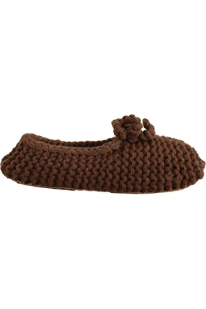 Dolce & Gabbana Schoenen, Dames, Bruin, 40 EU, Wol, Luxe Wol Gebreide Ballerina Flats