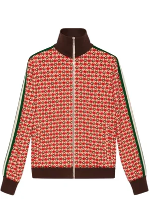 Gucci Sweatshirts & Hoodies, Dames, Rood, M, Sweatshirt met Rits