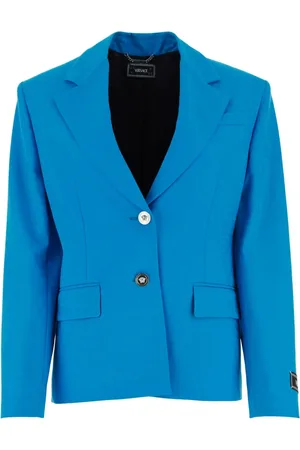 VERSACE Jassen, Dames, Blauw, 2Xs, Blazer jasje