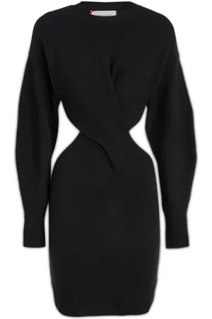 Alexander McQueen Kleedjes, Dames, Zwart, L, Korte jurken