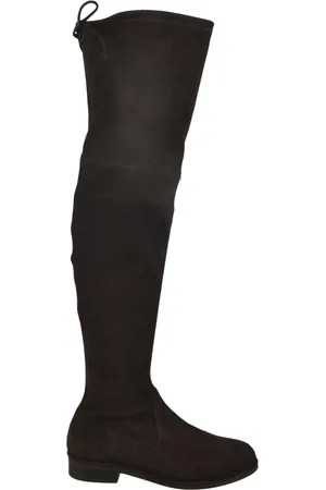 Stuart Weitzman Schoenen, Dames, Zwart, 36 EU, Leer, Ebony Laarzen - Stijlvol en Trendy