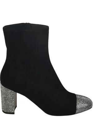 RENE CAOVILLA Schoenen, Dames, Zwart, 38 1/2 EU, Zwarte Laarzen van