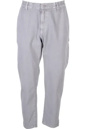 Moschino Broeken, Heren, Grijs, M, Denim, Stijlvolle Grijze Cargo Denim Broek