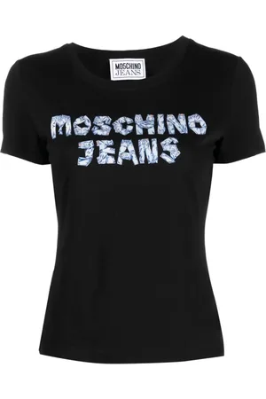 Moschino Tops, Dames, Zwart, M, Jeans T-shirts en Polos Zwart