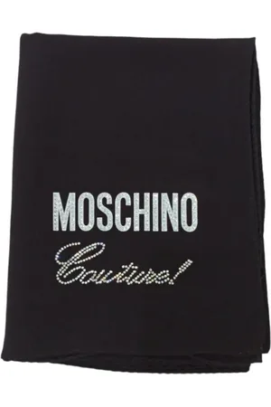 Moschino Accessoires, Dames, Zwart, ONE Size, Elegante Winter Sjaal