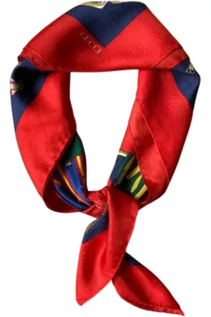 Gucci Pre-owned, unisex, Rood, ONE Size, Tweed, Tweedehands Rode Stoffen Gucci Sjaal
